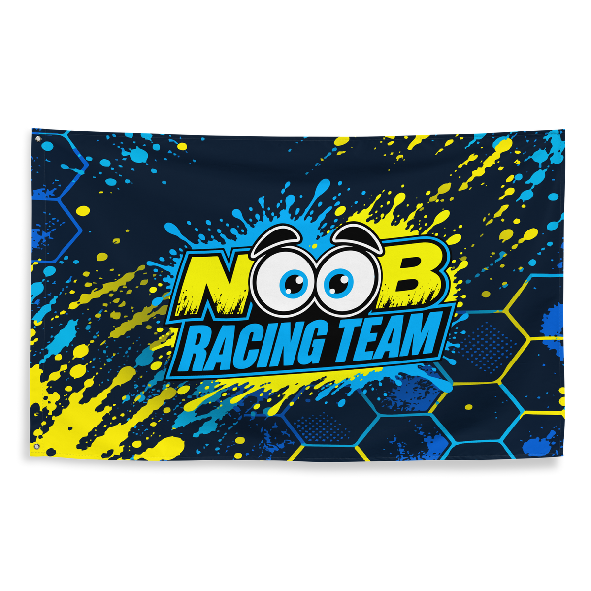 NOOB RACING TEAM - Flagge – Vorderansicht