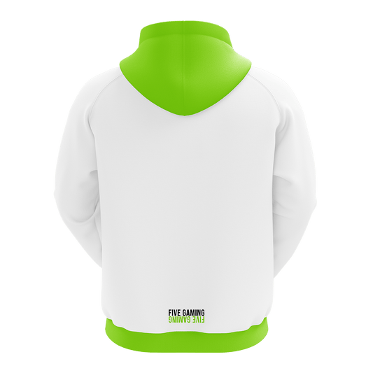 F!VE GAMING - Crew Hoodie 2021 White Iconic