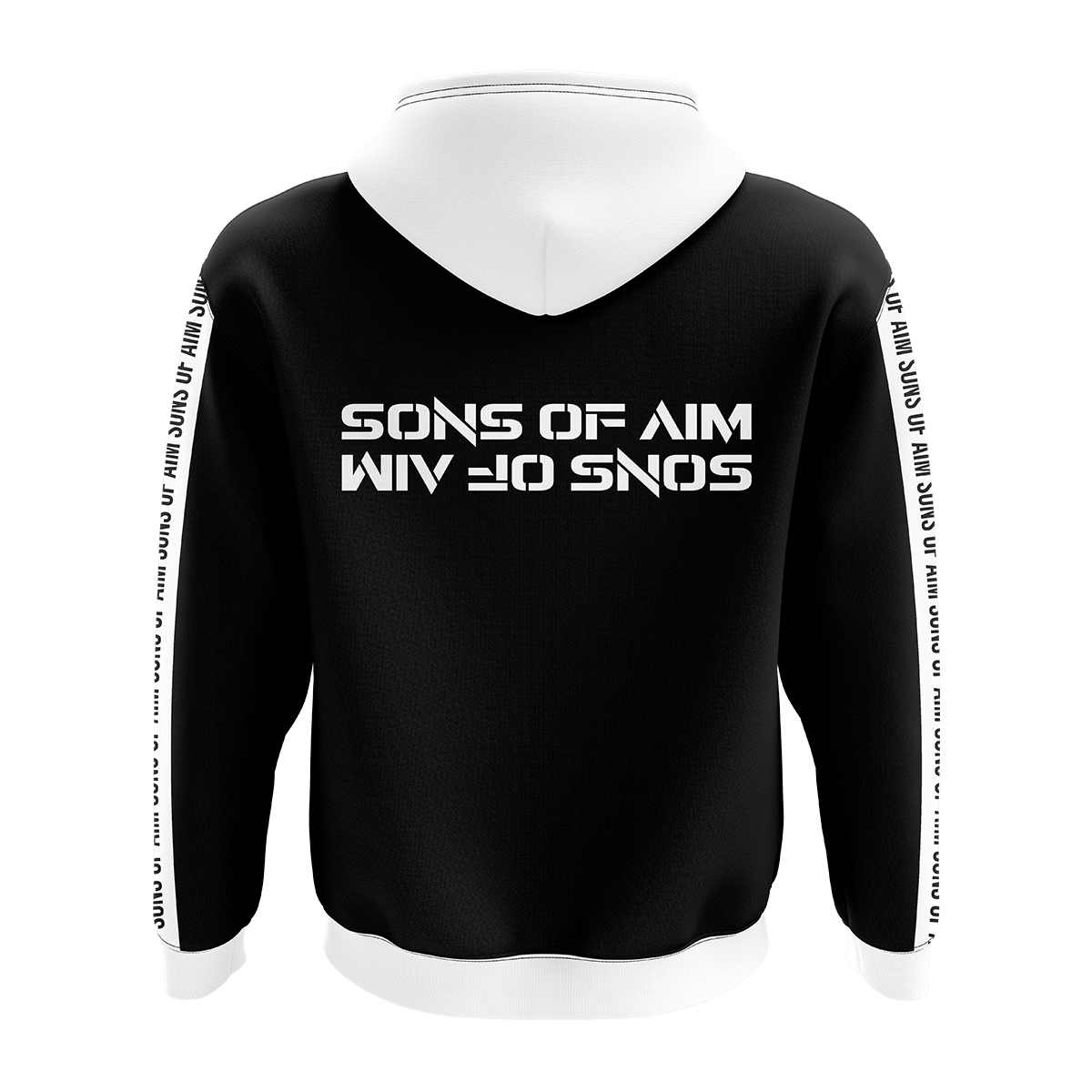SONS OF AIM - Crew Zipper 2021 - White Black