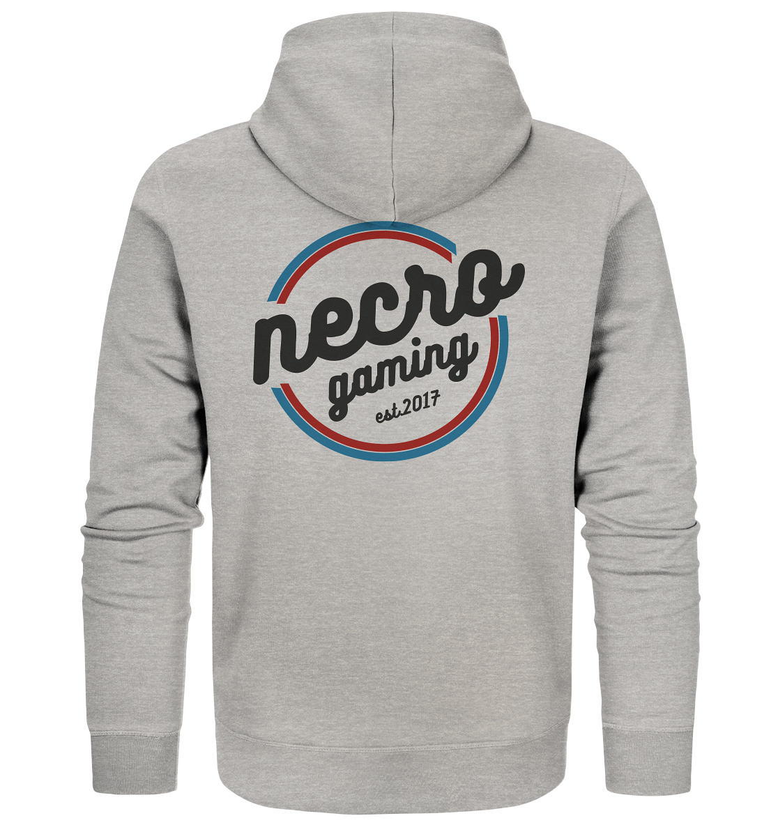 NECRO GAMING - RETRO BLACK - Inkl. Backprint - Basic Zipper