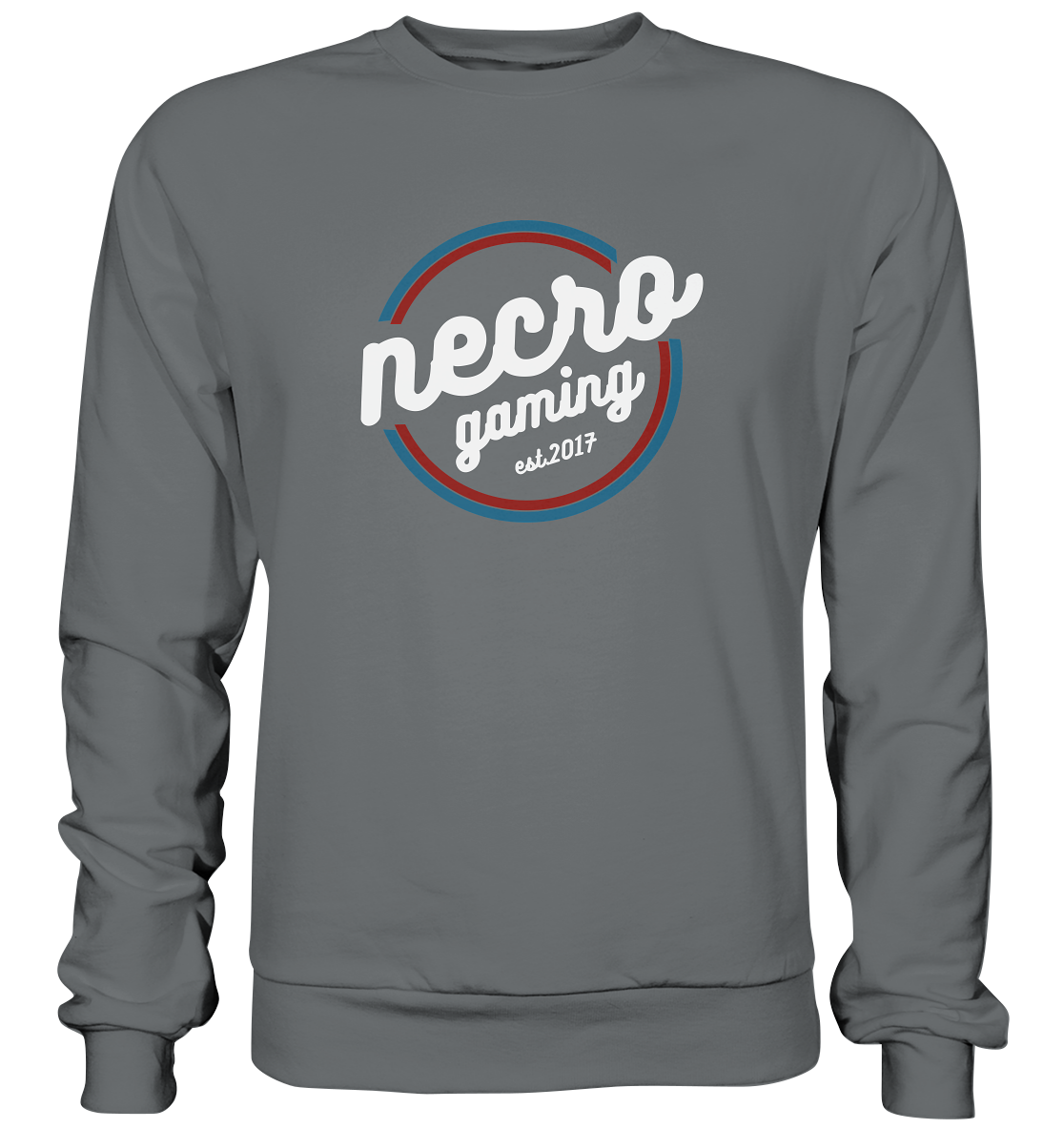 NECRO GAMING - RETRO WHITE - Basic Sweatshirt