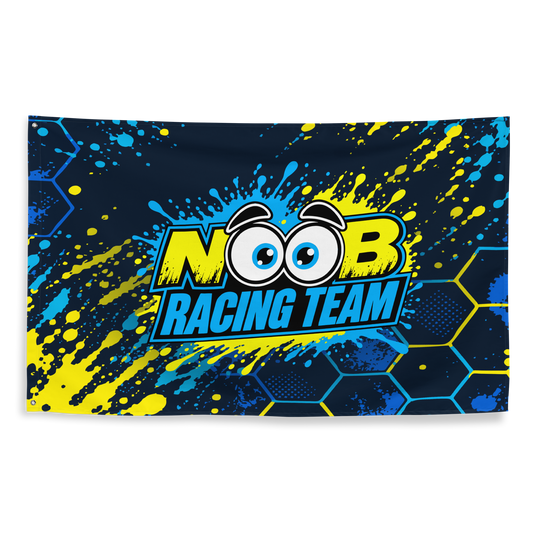 NOOB RACING TEAM - Flagge – Vorderansicht