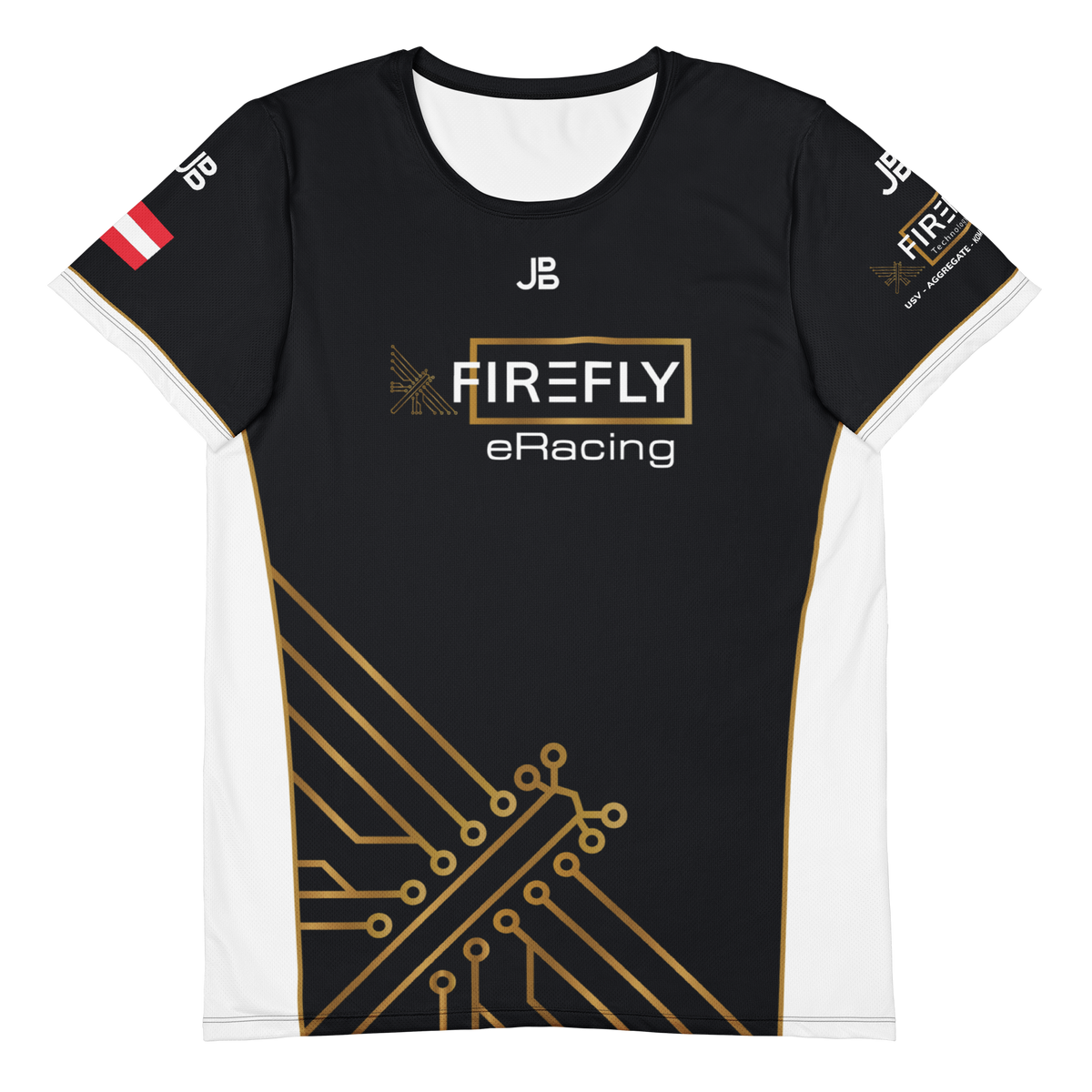FIREFLY ERACING - Roundneck Jersey 2026 – Vorderseite, räumliche Ansicht