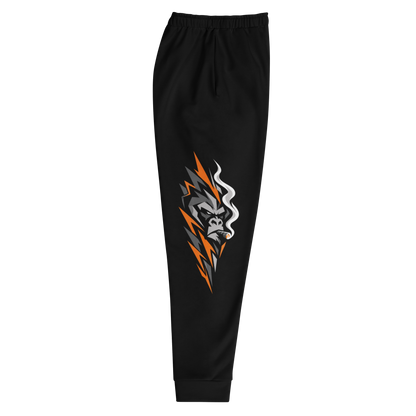 SMOKING GORILLAS - Crew Jogger 2026 – rechte Ansicht im schwarz-orangen Teamdesign