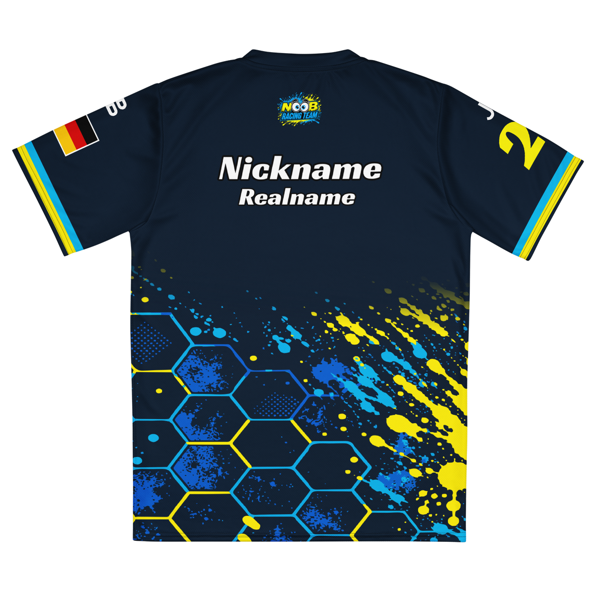 NOOB RACING TEAM - Jersey 2026 – Rückansicht