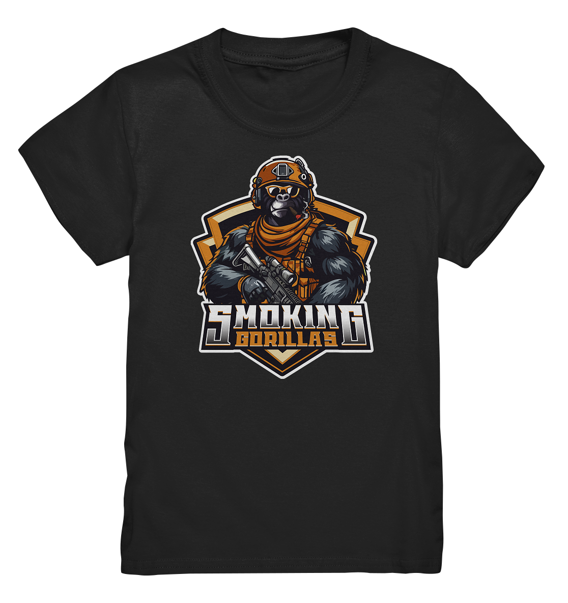 SMOKING GORILLAS - Kids Basic Shirt 2025