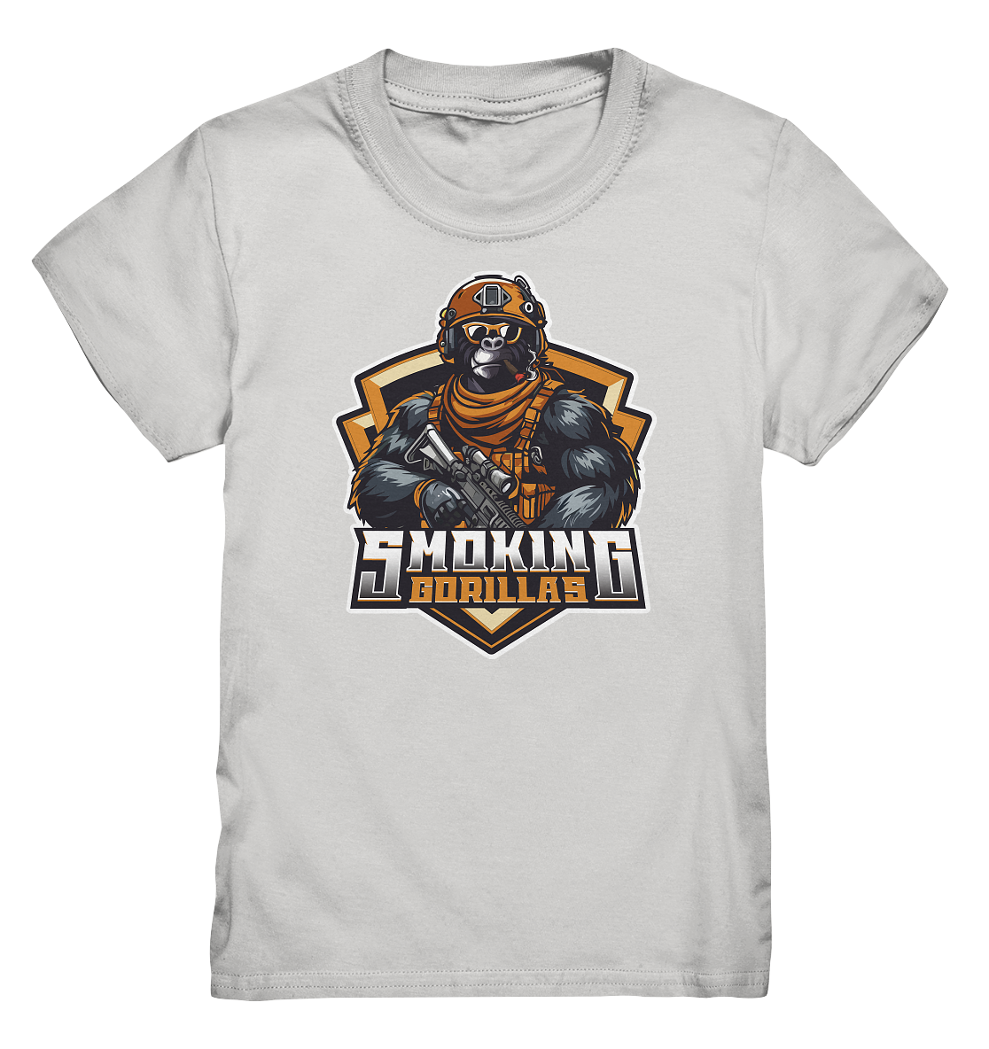 SMOKING GORILLAS - Kids Basic Shirt 2025