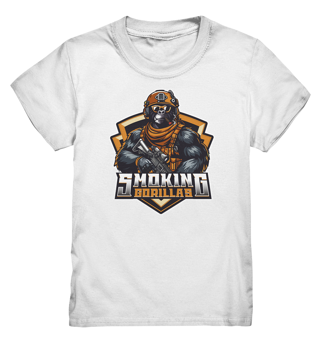 SMOKING GORILLAS - Kids Basic Shirt 2025