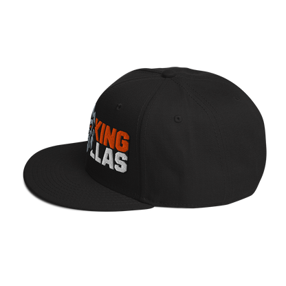 SMOKING GORILLAS - Snapback Cap in Schwarz – Seitenansicht links