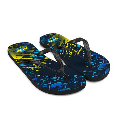 NOOB RACING TEAM - Flip-Flops – Vorderansicht schräg rechts