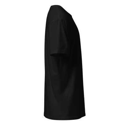 SMOKING GORILLAS - Sticklogo Shirt in Schwarz – Seitenansicht rechts