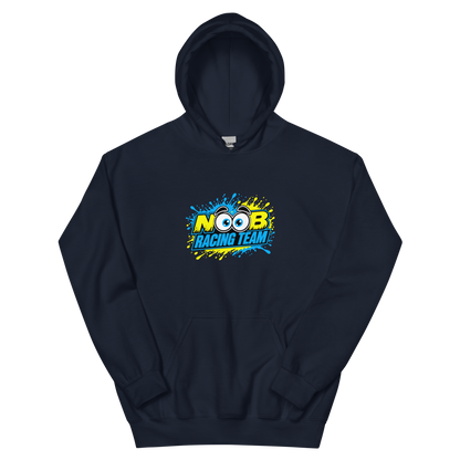 NOOB RACING TEAM Basic Hoodie 2026 – Dunkelblau, Vorderansicht