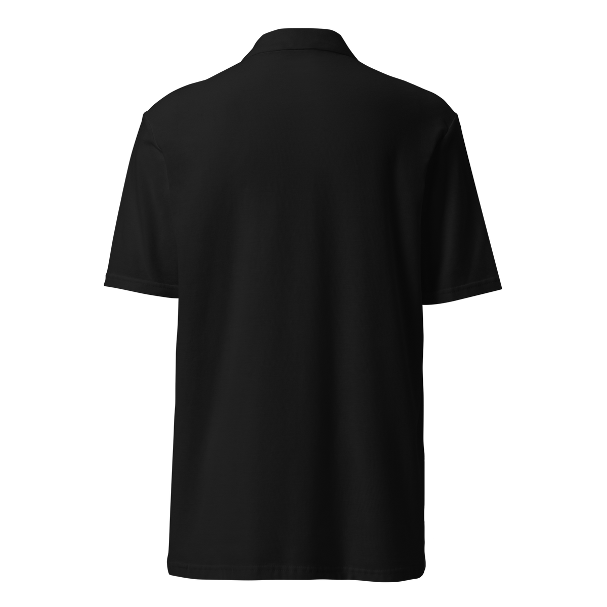 SMOKING GORILLAS - Sticklogo Poloshirt in Schwarz – Rückansicht