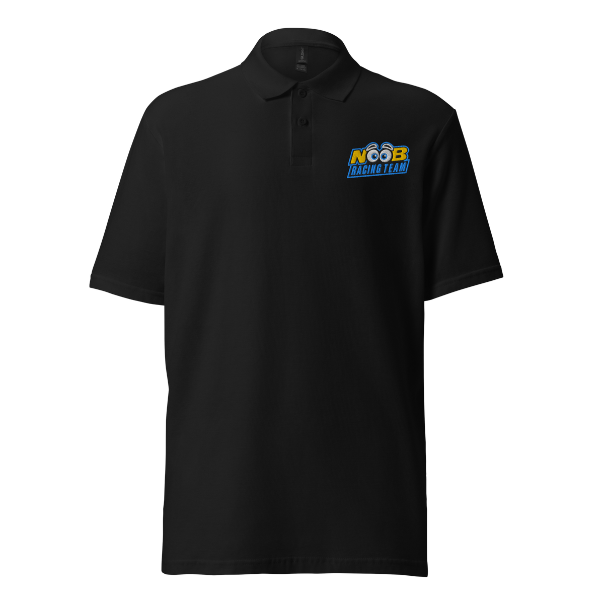 NOOB RACING TEAM - Stick Poloshirt – Vorderansicht