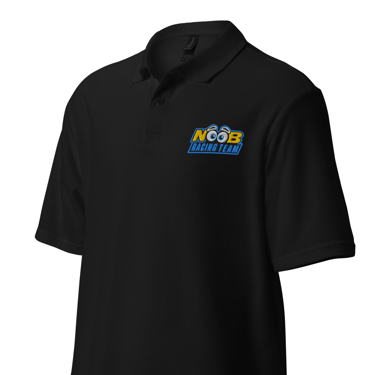 NOOB RACING TEAM - Stick Poloshirt – Vorderansicht