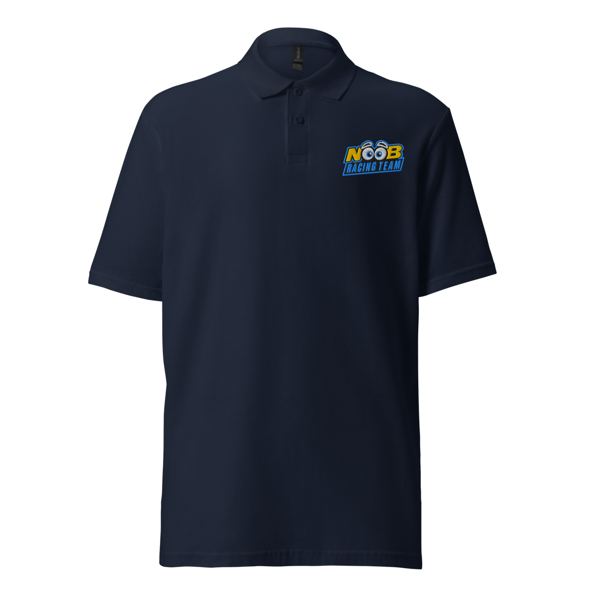 NOOB RACING TEAM - Stick Poloshirt – Vorderansicht