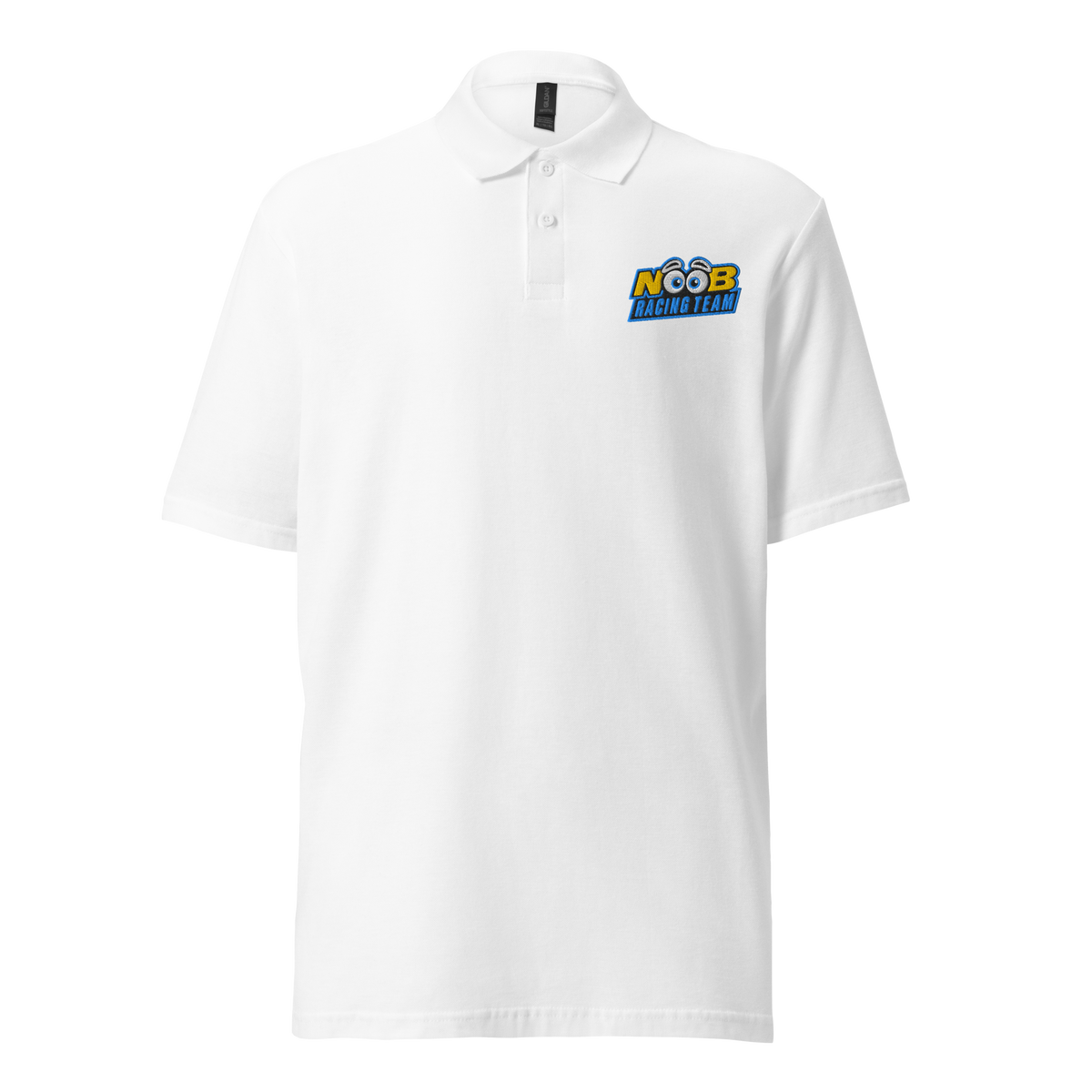 NOOB RACING TEAM - Stick Poloshirt – Vorderansicht