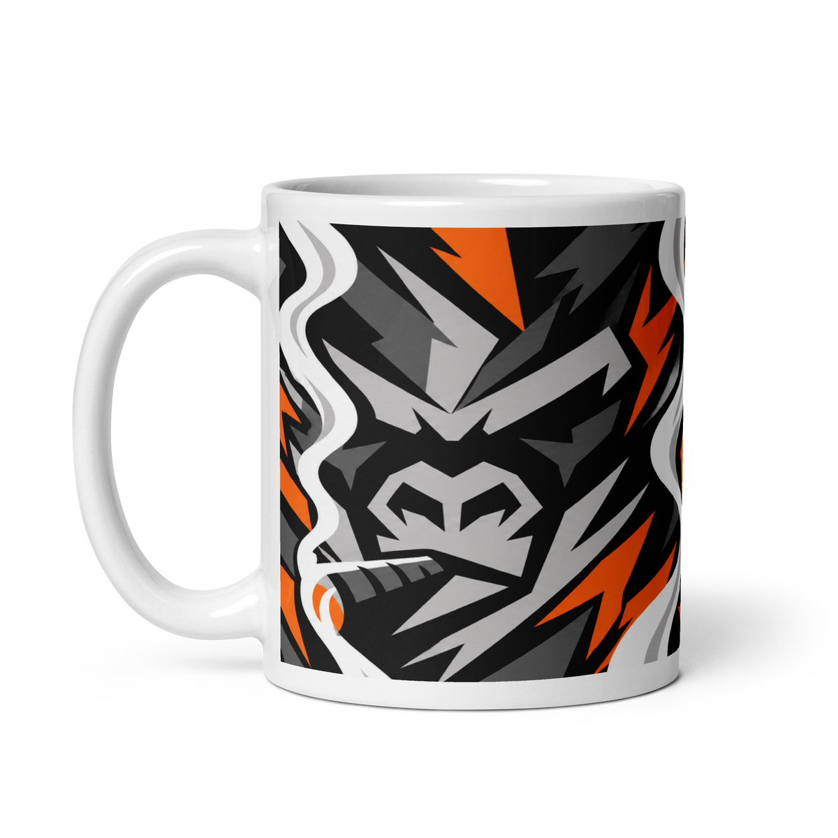 SMOKING GORILLAS - Tasse – Henkel links – 11 oz