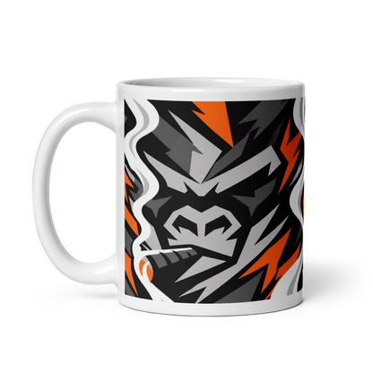 SMOKING GORILLAS - Tasse – Henkel links – 11 oz