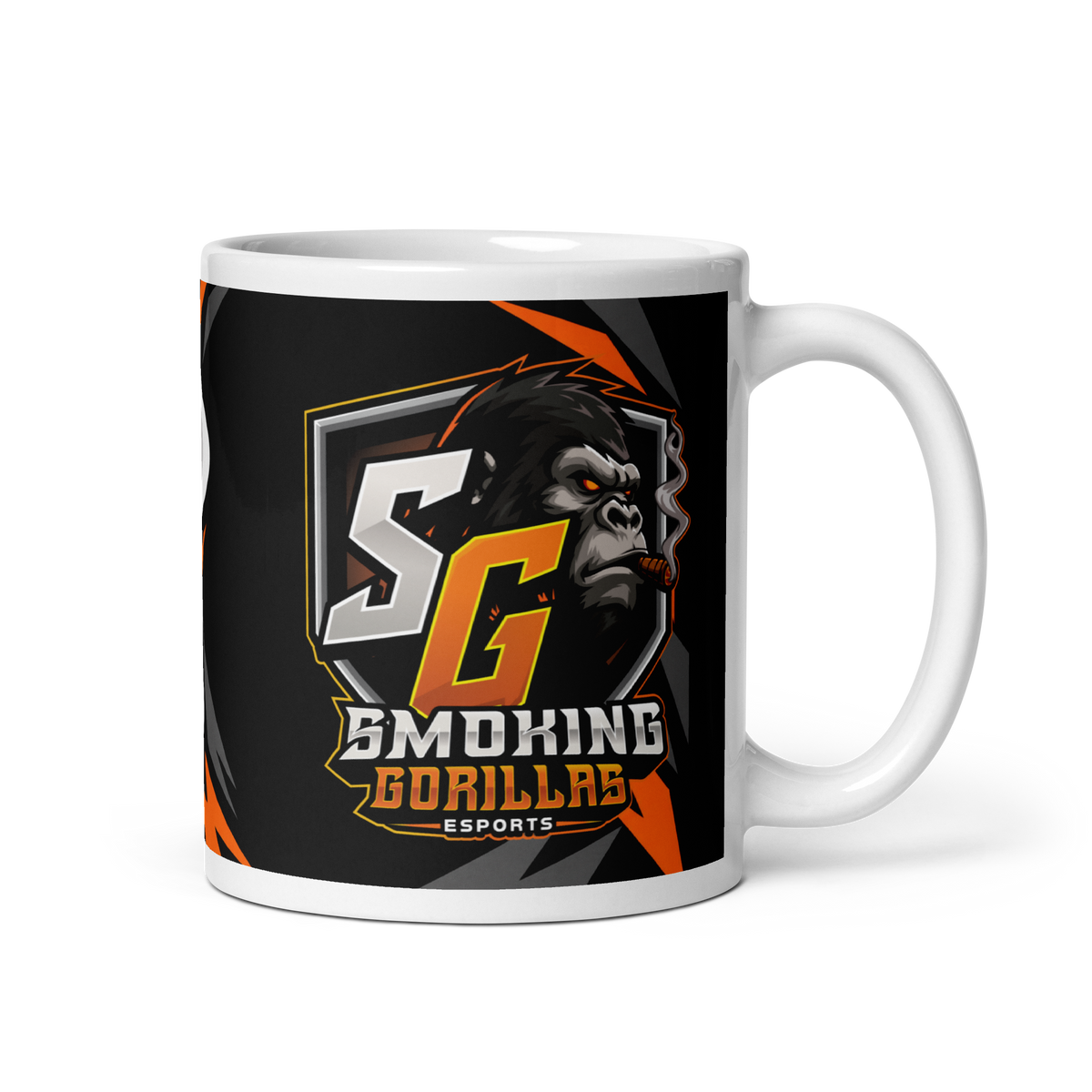 SMOKING GORILLAS - Tasse – Henkel rechts – 11 oz
