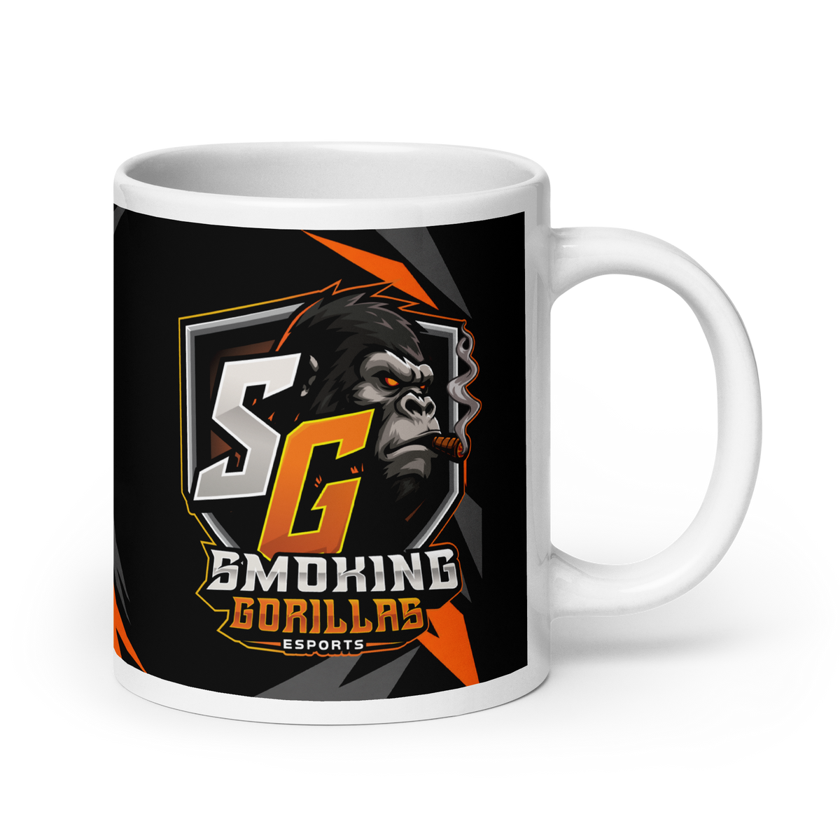 SMOKING GORILLAS - Tasse – Henkel rechts – 20 oz
