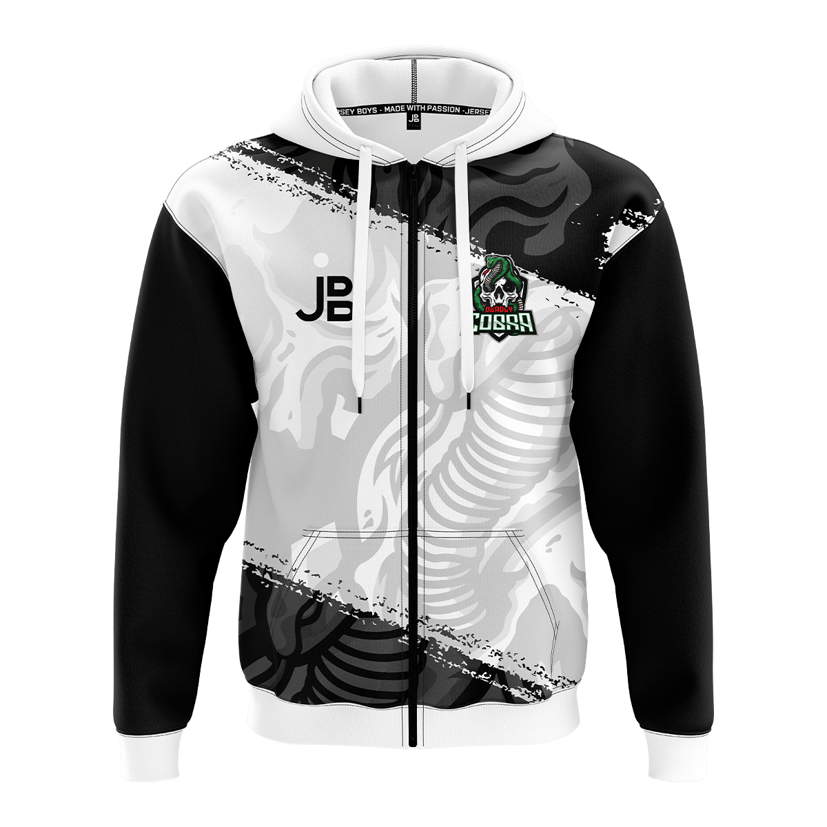 DEADLY COBRA - Crew Zipper 2022 White