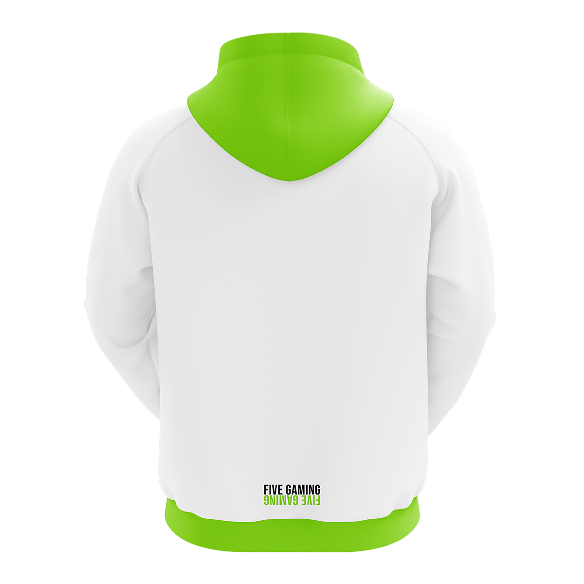 F!VE GAMING - Crew Hoodie 2021 White Iconic