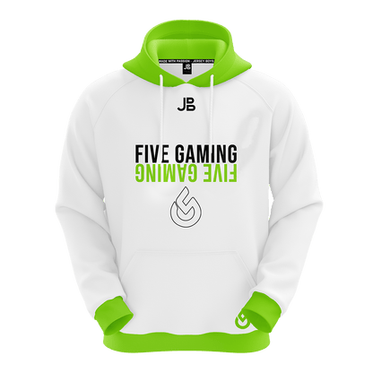 F!VE GAMING - Crew Hoodie 2021 White