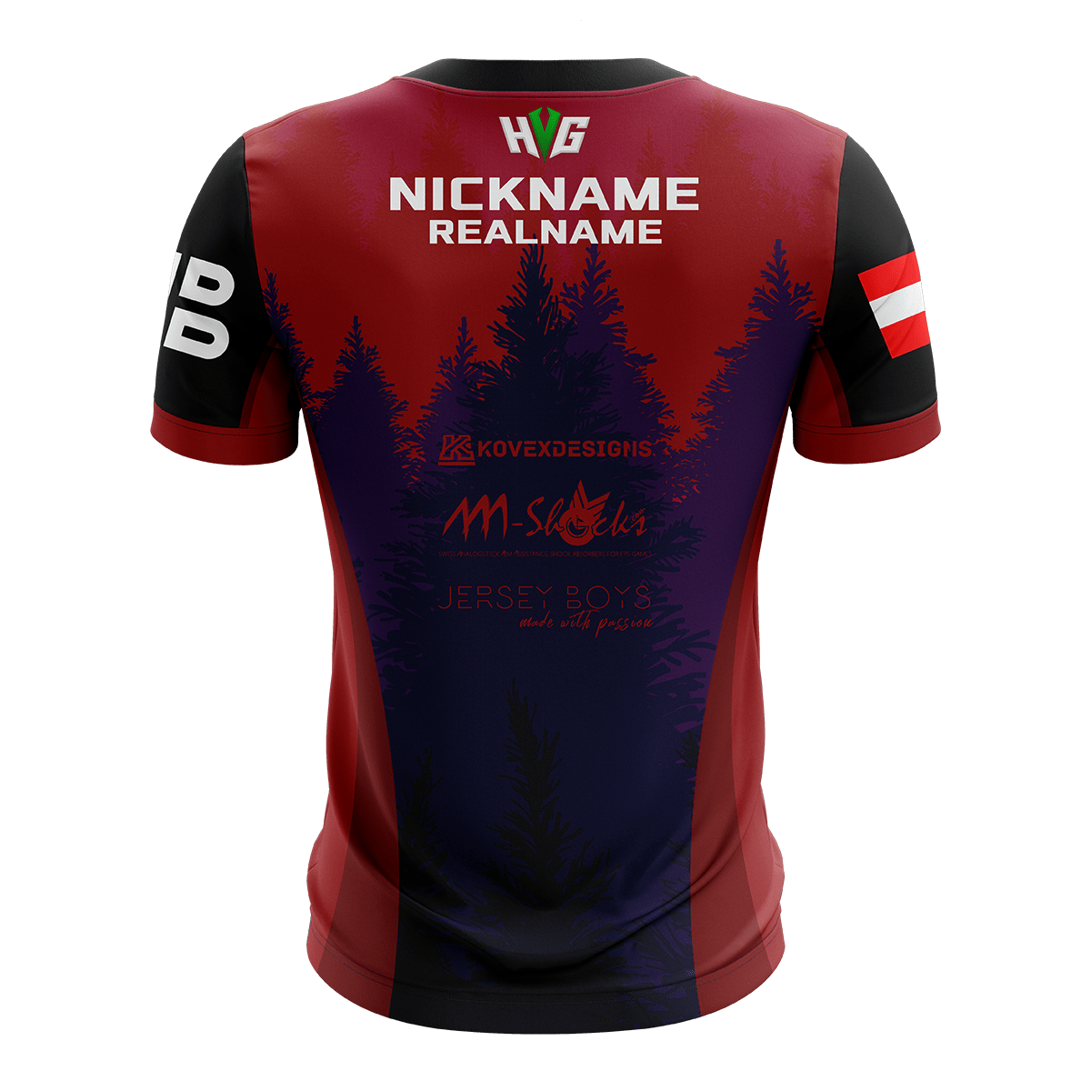 HARDCOREVIBEZ GAMING - Jersey 2020 Rot