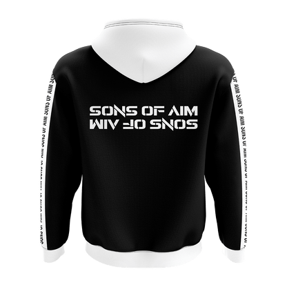 SONS OF AIM - Crew Zipper 2021 - White Black