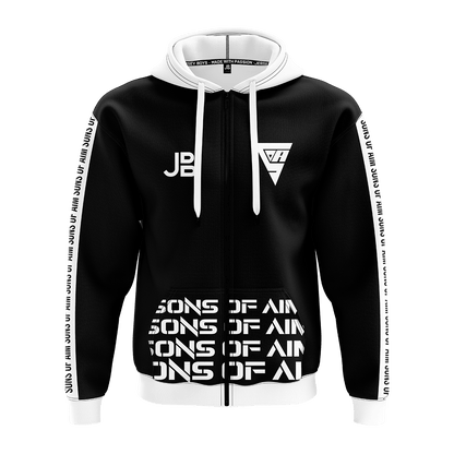 SONS OF AIM - Crew Zipper 2021 - White Black