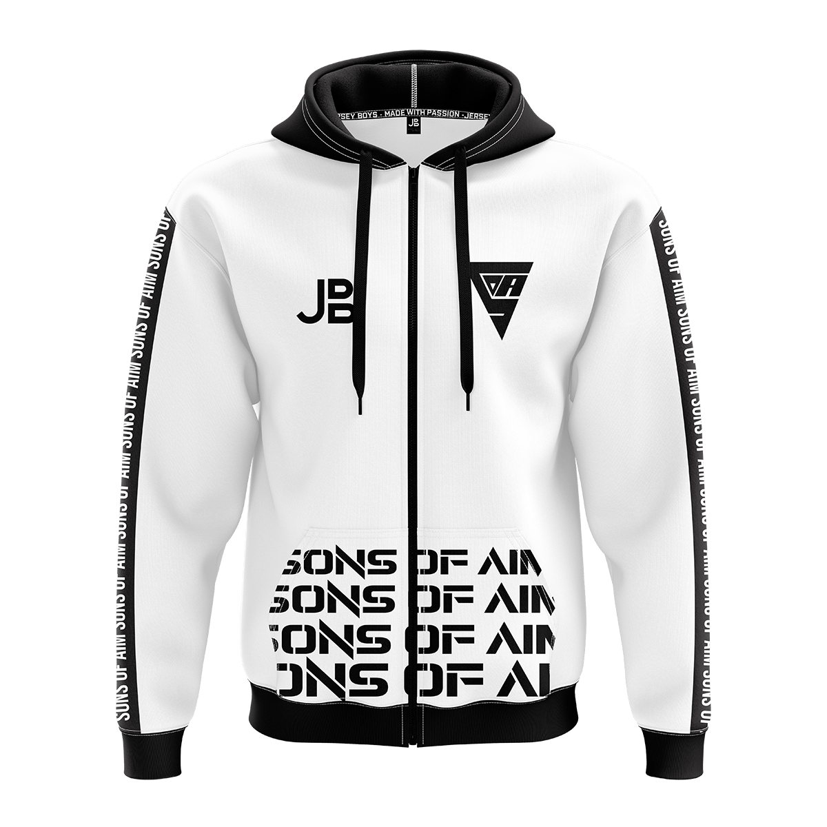 SONS OF AIM - Crew Zipper 2021 - White