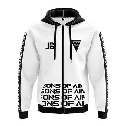 SONS OF AIM - Crew Zipper 2021 - White