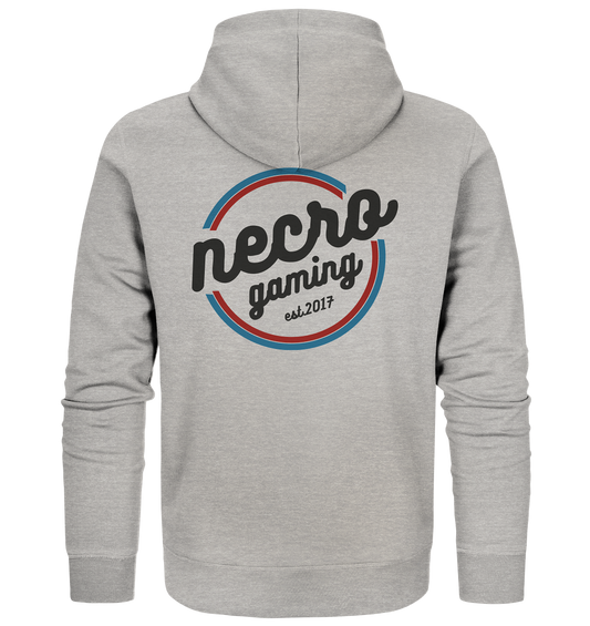 NECRO GAMING - RETRO BLACK - Inkl. Backprint -  Basic Zipper