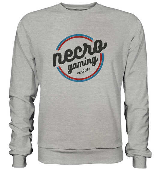 NECRO GAMING - RETRO BLACK - Basic Sweatshirt
