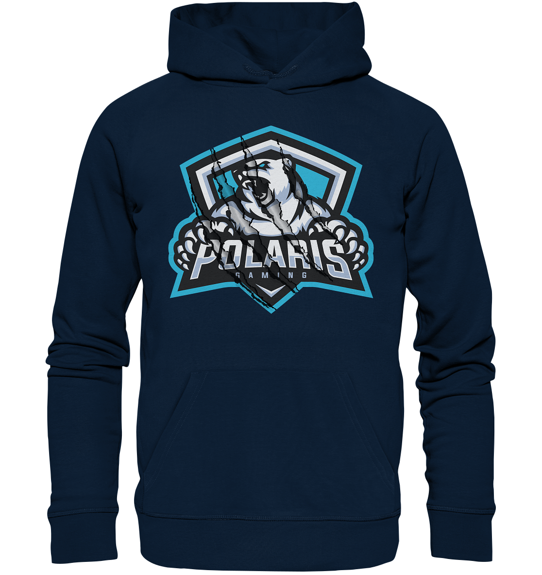 POLARIS GAMING - Scratched Logo -  Basic Hoodie