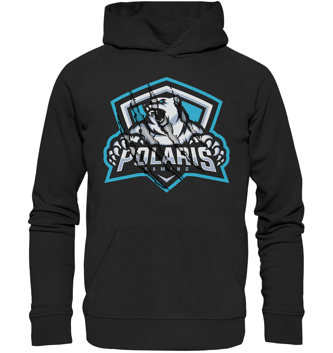 POLARIS GAMING - Scratched Logo -  Basic Hoodie