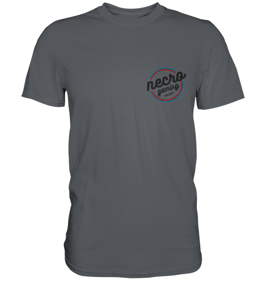 NECRO GAMING - RETRO BLACK - inkl. Backprint - Basic Shirt