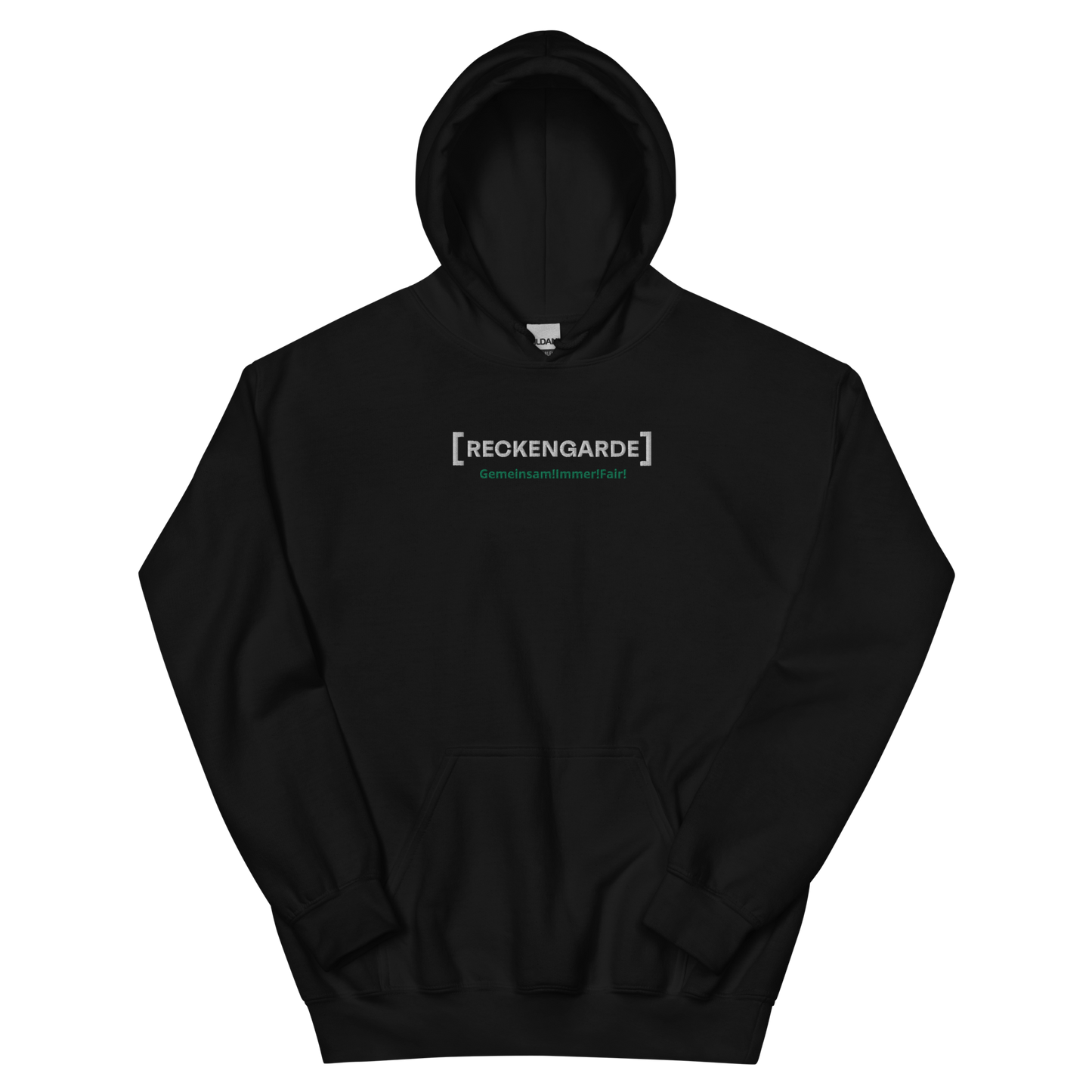 RECKENGARDE - Sticklogo Hoodie - "Gemeinsam!Immer!Fair!"