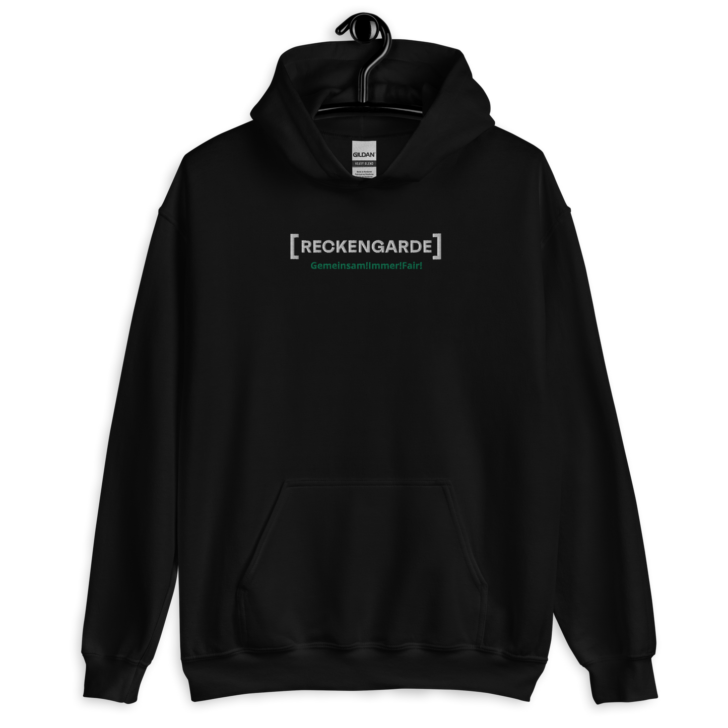 RECKENGARDE - Sticklogo Hoodie - "Gemeinsam!Immer!Fair!"