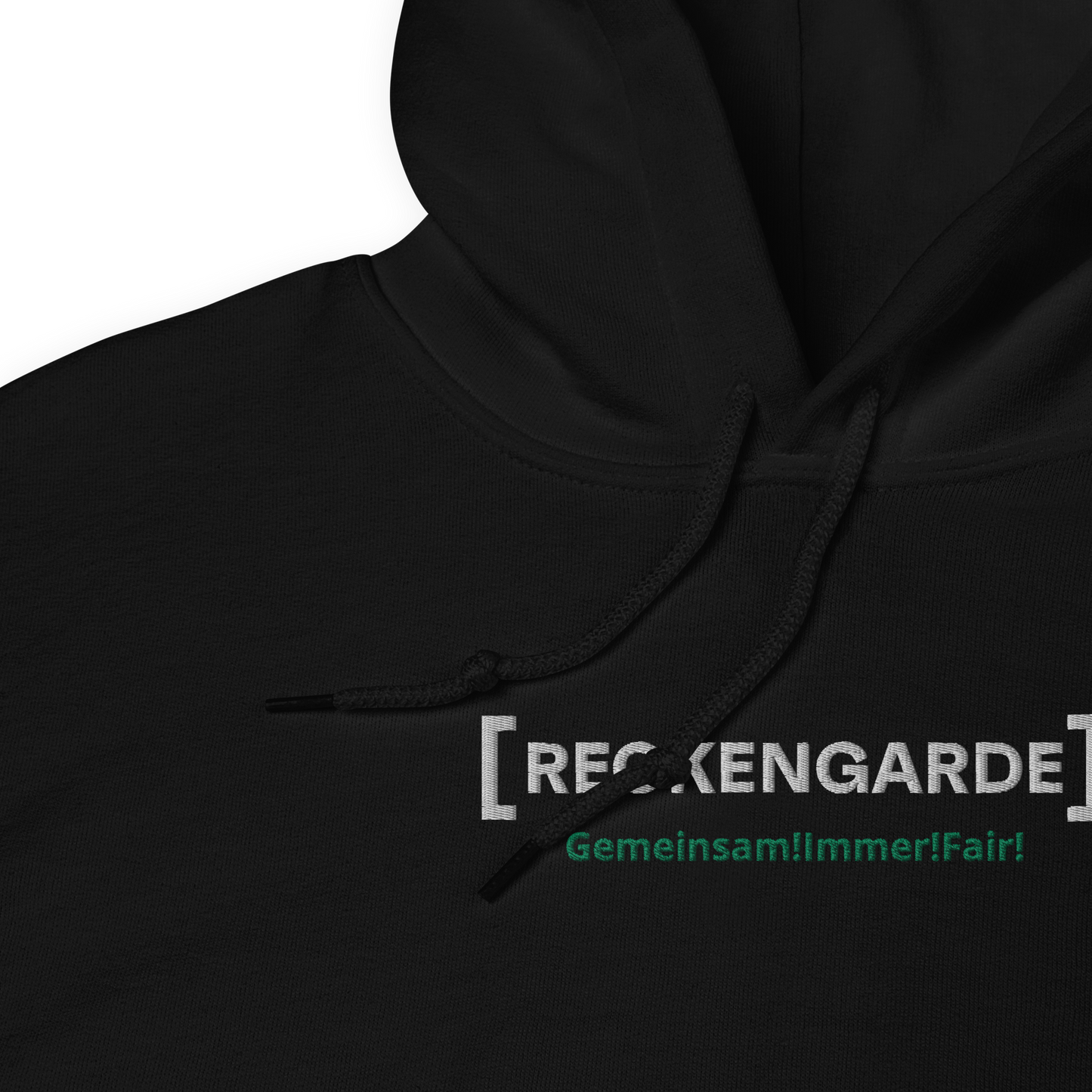 RECKENGARDE - Sticklogo Hoodie - "Gemeinsam!Immer!Fair!"